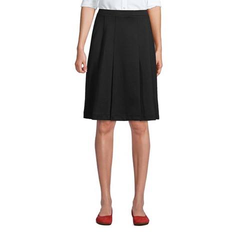 Lands' End Lands' End School Uniform Women's Ponte Pleat Skirt - image 1 of 2