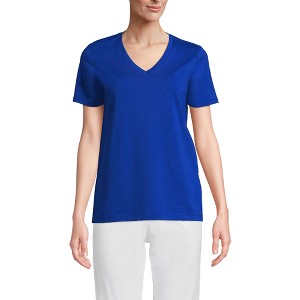 Lands' End Women's Relaxed Supima Cotton T-Shirt - 1 of 3