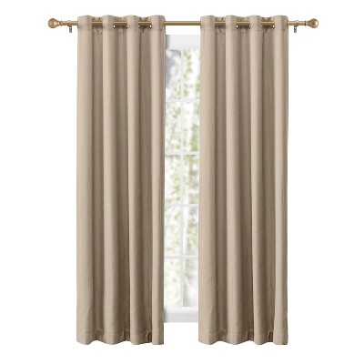 Natural Cotton Polyester Blackout Grommet Panel 54" x 63"