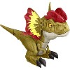 Mattel Jurassic World Dominion Uncaged Dinosaur Rowdy Roars Dilophosaurus Action Figure - 3 of 4