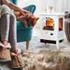 HOMCOM 23" Electric Infrared Fireplace Stove, Freestanding Fireplace Heater with Realistic Flame, Adjustable Temperature, Timer, Remote Control - 2 of 4