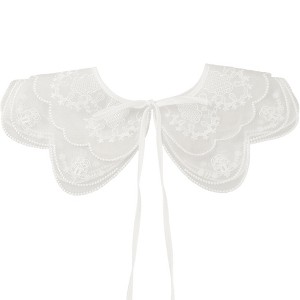 Elerevyo Women Rhinestone Detachable Fake Peter Pan Collar Little Shawl 1 Pc - 1 of 4