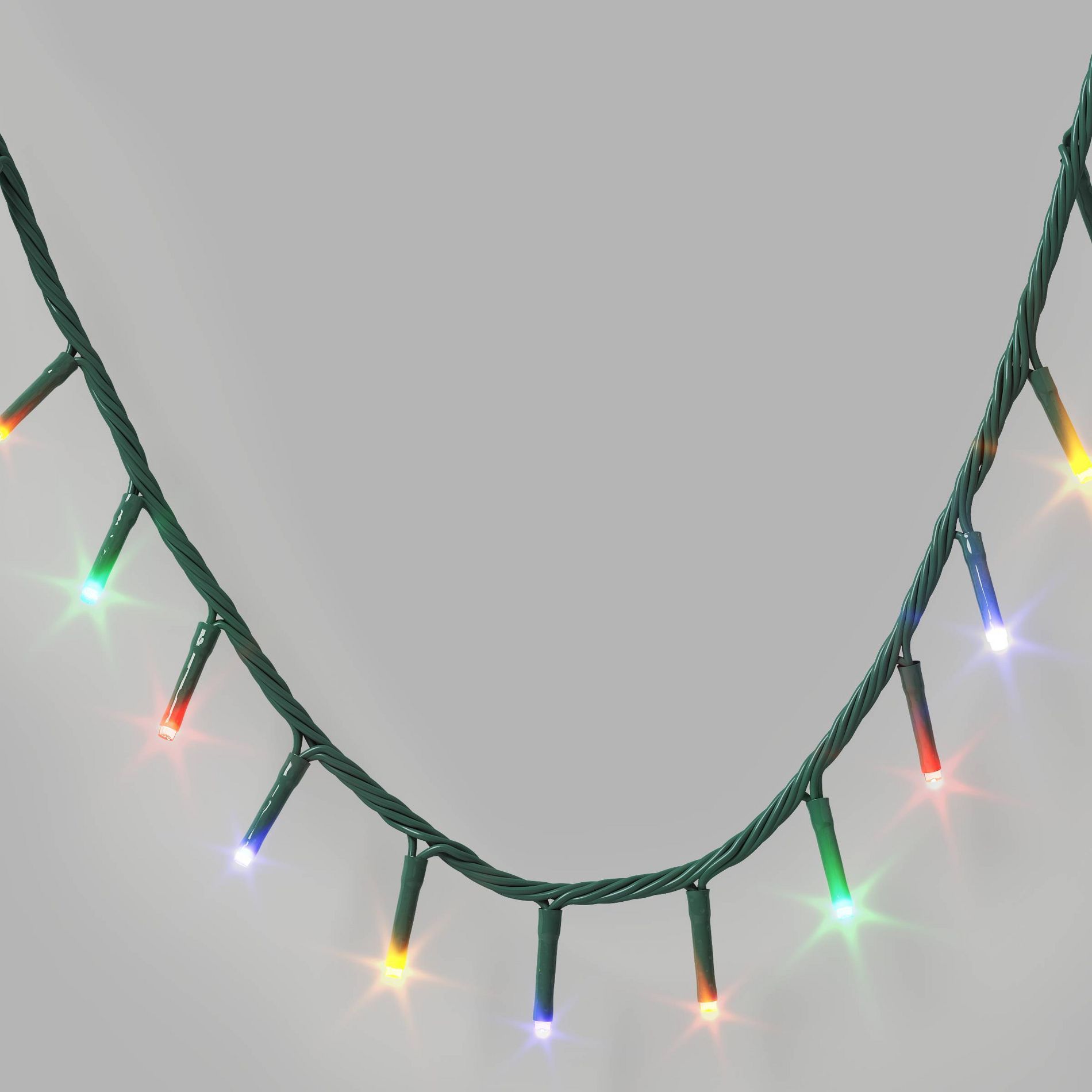 9.5' 3mm 100ct LED Micro Christmas String Lights Multi-Colored with Green Wire - Wondershop™