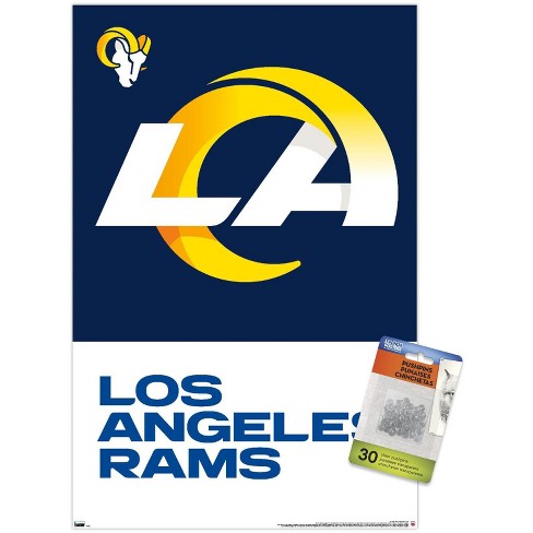 NFL Los Angeles Rams 14.72 in x 22.37 in Posters, by Trends International