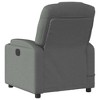 vidaXL Massage Recliner Chair - 6-Point Vibration Massage, Manual Reclining, Dark Gray Fabric, Cup Holders - for Living Room, Office, Lounge - 4 of 4