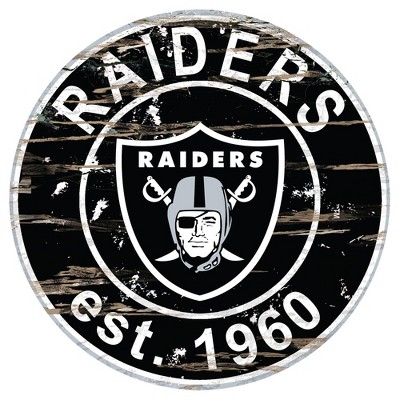 Officially Licensed NFL Team Color Sign - Oakland Raiders