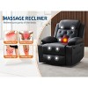 PU Leather Power Recliner Chairs for Adults, Recliner with Power Headrest & Charging Ports, Electric Recliner Sofa Chair for Living Room, Dark Brown - 4 of 4