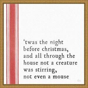 Amanti Art Simple Christmas I by Laura Marshall Canvas Wall Art Print Framed 16 x 16-in. - 1 of 4