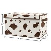 Sweet Jojo Designs Boy Fabric Storage Toy Bin Wild West Brown and Off White - 3 of 4