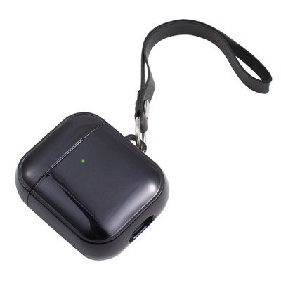 Insten Case Compatible with AirPods 1 & 2 - Glitter Plating Protective Skin Cover with Hand Strap