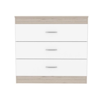 NicBex 3 Drawers Dresser for Bedroom,Modern Style Wooden Drawers with Black Metal Handle,Dressers for Kids Room,Living Room,Entry and Hallway