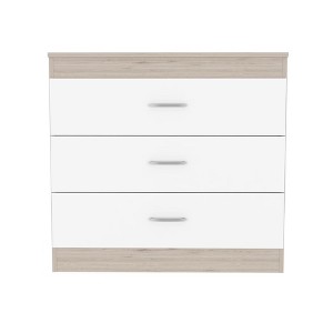 NicBex 3 Drawers Dresser for Bedroom,Modern Style Wooden Drawers with Black Metal Handle,Dressers for Kids Room,Living Room,Entry and Hallway - 1 of 4