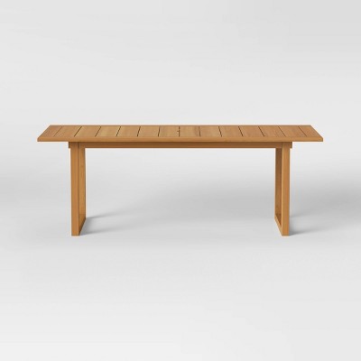 Bluffdale Wood 6 Person Rectangle Patio 