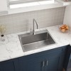 Spassway 24" Silver Stainless Steel Utility Sink with Faucet Hoses and Drain Kit - 2 of 4