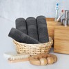 Ruso Weights Premium Cotton Bathroom Towel Set Gray - 3 of 4