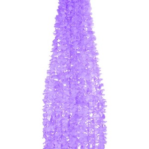 Unique Bargains Fake Vine Garland Flower Silk Artificial Flower for Home 39.37'' Length - 1 of 4