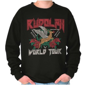 Christmas Rudolph Xmas World Tour Sweatshirt for Men or Women Brisco Brands - 1 of 4