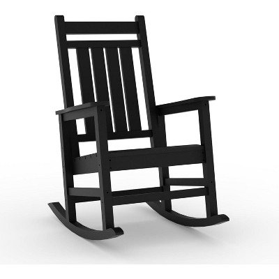 Coucheta Outdoor Rocking Chair - Oversized HDPE Patio Rocker (350lb Capacity, All-Weather Resistant)