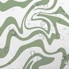 72"x72" Abstract Wavy Swirl Boho Shower Curtain - 4 of 4