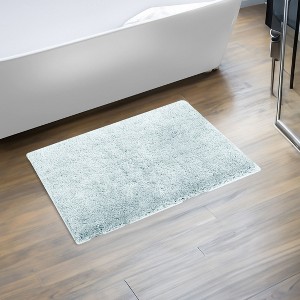 Haven Collection Bathroom Rug 100% Polyester Tufted Bath Mat, Non-Slip TP Rubber Backing, Machine Washable Bath Rug - 1 of 2