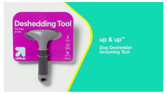 Dog Deshedder Grooming Tool - up &#38; up&#8482;, 2 of 5, play video