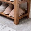 Modern Simple Style Shoe Stool, Bamboo Wooden Shoe Bench, Double Storage Shoe Cabinet for Hallway, Bedroom Balcony - 4 of 4
