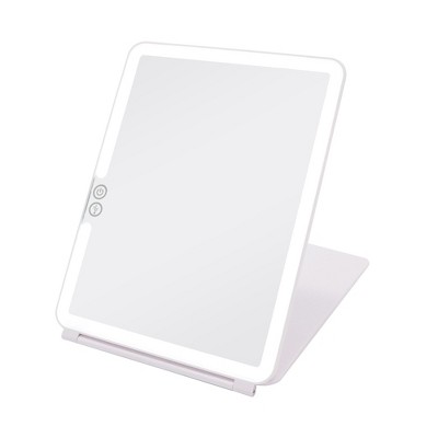 Impressions Vanity Touch Pad 2.0 Rechargeable LED Makeup Mirror with Flip Cover