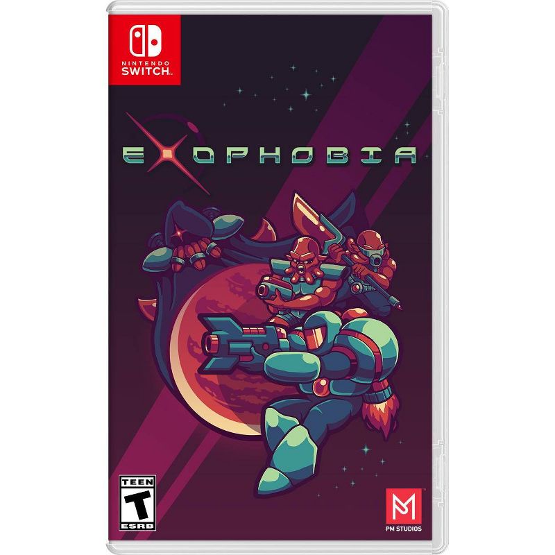 Exophobia -Nintendo Switch: Retro-Inspired FPS, Alien Combat, Solo Gameplay, Bonus Stickers & Standee, 1 of 8