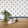 Tempaper & Co.® Zodiac Removable Peel and Stick Wallpaper, Gloss White, 28 sq. ft.: Vinyl, Self-Adhesive, Geometric Pattern - image 2 of 3