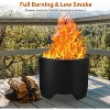 Smokeless Fire Pit, Outdoor Wood Burning Portable Firepit with Removable Ash Pan, Bonfire Pit with Poker, Stand for Outside, Backyard, Patio - 2 of 4