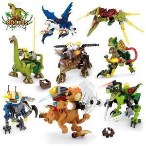 Hogokids Dinosaur Building Toys Set, 801Pcs Building Blocks Dinosaur Toys Christmas Gift for Kids Age 6+ - 1 of 4