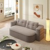 PAGED Foldable Sofa Convertible Sleeper Sofa Bed Deep Seat Sofa Couch with Functional Blanket and 2 Soft Pillows for Living Room - 2 of 4