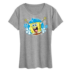 Women's - SpongeBob SquarePants - Yay Spongebob Pose Short Sleeve Graphic T-Shirt - 1 of 4