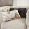 Sofia Beaded Pleated Velvet Throw Pillow - Mina Victory - image 4 of 4