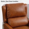 Arceso Faux Leather Push Back Recliner Chair, 20 Inch Upholstered Recliner Chairs,  Modern Pushback Recliner Chair for Bedroom, Living Room - 3 of 4