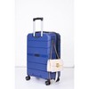 Wooakway Hardshell Suitcase Spinner Wheels PP Luggage Sets Lightweight Suitcase with TSA Lock,3-Piece Set - 4 of 4