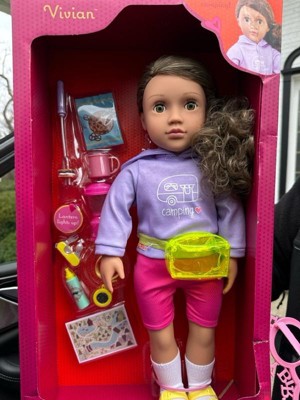 Our Generation Elissa 18'' Camping Doll & Accessories Set : Target