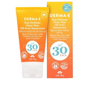 Derma-E Sun Defense Mineral Oil-Free Sunscreen SPF30 Face, 2 oz - 1 of 2