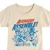 Girls' - Marvel - Avengers Assemble Group Fitted Short Sleeve Graphic T-Shirt - 2 of 4