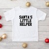 The Juniper Shop Santa's Little Helper Words Toddler Short Sleeve Tee - 2 of 3