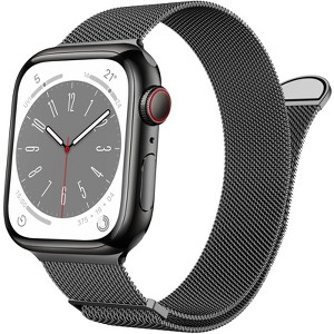 HTUTWOO Compatible with Apple Watch Band Series Women and Men, Stainless Steel Mesh Loop Magnetic Clasp Replacement for iWatch Bands - 1 of 4