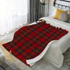 Lomsoe Rustic Plaid Christmas Throw Blanket - Red & Green, Soft Flannel Fleece, Home Decor - Ideal Christmas Gift. - 3 of 4
