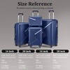 Lyngins 14/20/24/28 Inch 4PCs Hardside Luggage Sets with TSA Lock,Spinner Wheels,Carry on Luggage,Expanable Lightweight Family Suitcases - 3 of 4