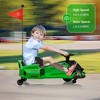 24V Kids Ride on Drift Car for Kids, Electric Go-Kart Up to 7.5 mph Variable Speed,Music,Colorful Tail LED Light - 4 of 4