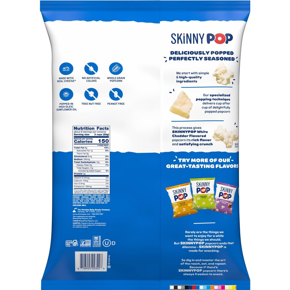 SkinnyPop SkinnyPop White Cheddar package