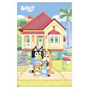 Trends International Bluey - Family Framed Wall Poster Prints - 1 of 4