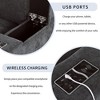 105.9" Upholstered Modular Sofa with USB Charge Ports, Wireless Charging and Built-in Bluetooth Speaker-ModernLuxe - 4 of 4