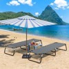 Tangkula Outdoor Camping Cot Folding Camping Bed Sleeping Bed for Kids & Adult Blue/Grey - 2 of 4