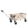 SKRAN Folding Wagon Cart Outdoor,All Terrain Wheels Heavy Duty Garden Carts with Adjustable Handle,Utility Wagon for Camping Sports Fishing - 2 of 4