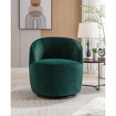 NicBex Swivel Barrel Chair Modern Accent Chair Armchair Comfy Chair Living Room Chair for Reading Room, Bedroom